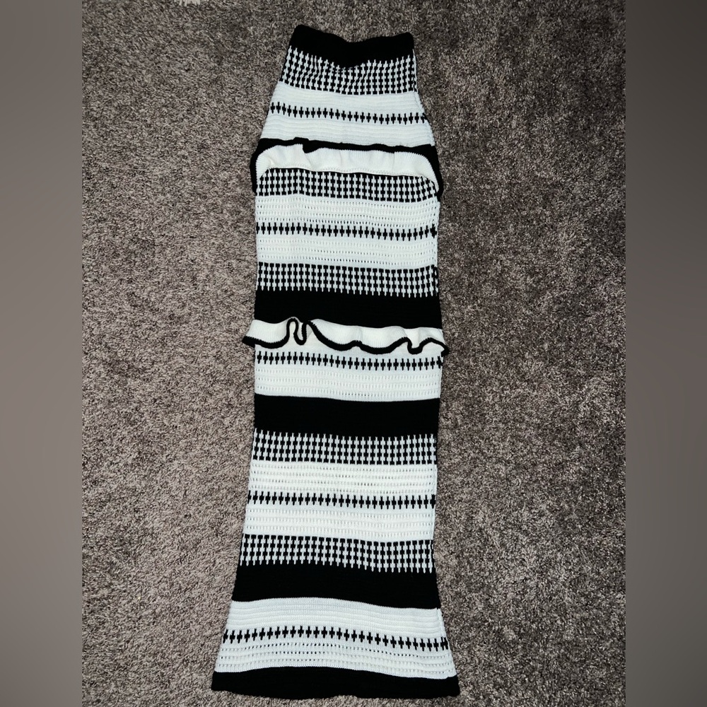 Knit maxi skirt
